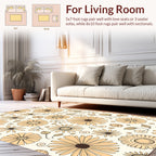 Charming Daisy Floral Pattern Rug