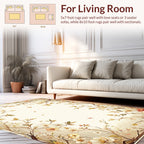 Elegant Floral Vines Artwork Rug