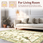 Vintage Pastel Bird And Blossom Design Rug