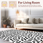Abstract Scattered Bar Pattern Design Rug