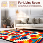 Southwestern Tribal Geometric Pattern Rug