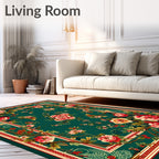 Aesthetic Floral Vine Pattern Rug