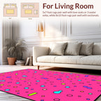 Whimsical Organic Shapes Design Rug