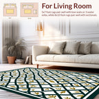 Lattice Vine Leaf Pattern Rug