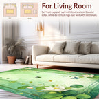 Whimsical Nature Scene with Butterflies Rug