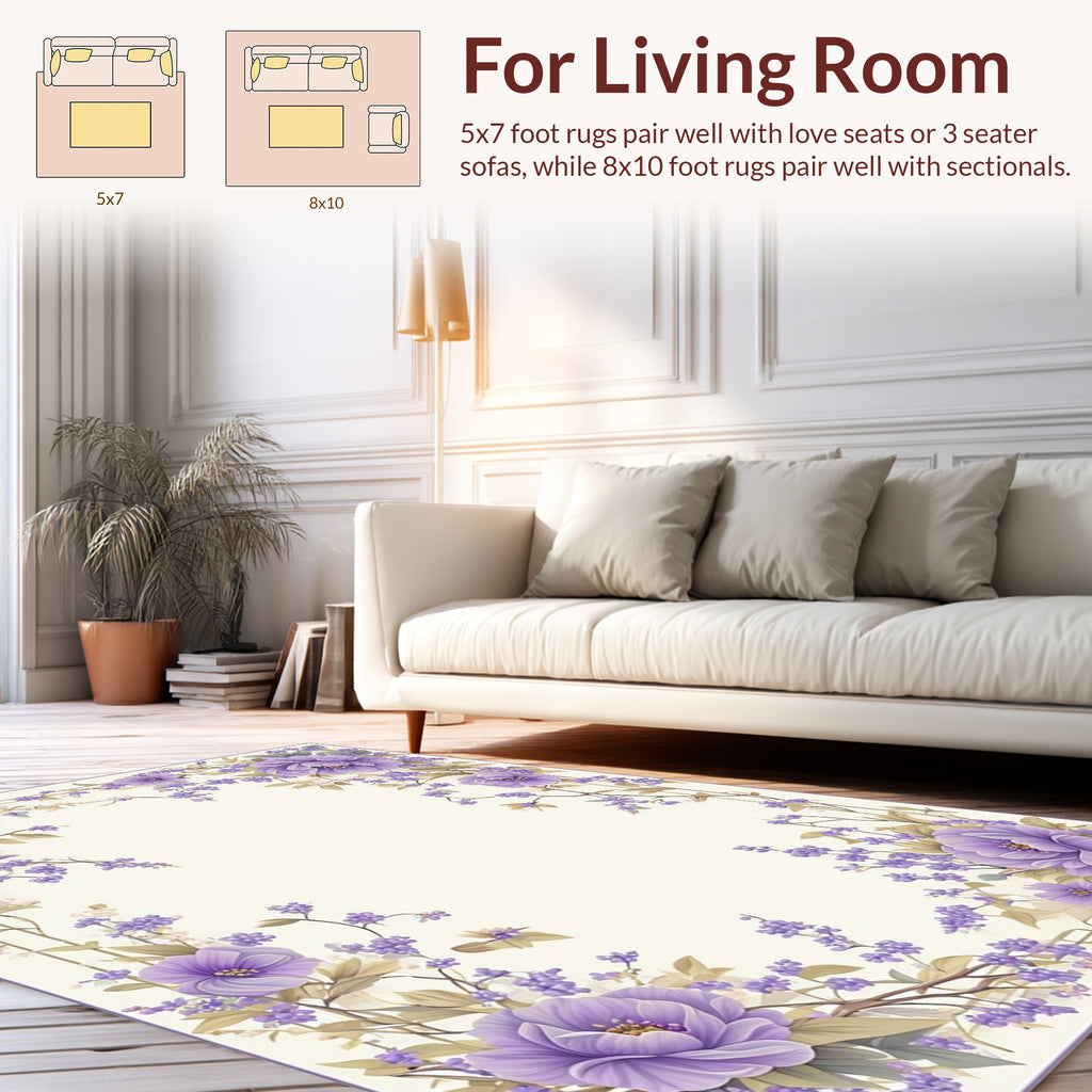 Floral Vine Art Pattern Rug