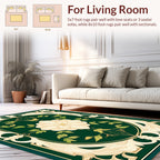 Ornate Floral Art Nouveau Design Rug