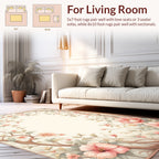 Vintage Floral Branch Patterned Rug