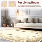 Botanical Butterfly Floral Garden Rug