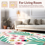 Ornate Floral Vine Pattern Rug