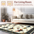 Elegant Insect And Floral Garden Design Rug