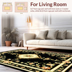 Classic Floral Vine Accent Rug