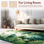 Lush Greenery Hummingbird Butterfly Garden Rug