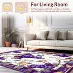 Purple Grapes Vine Pattern Rug