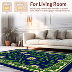Art Nouveau Floral Vine Pattern Rug