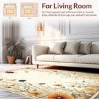 Enchanting Insect Floral Whimsical Design Rug