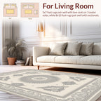 Detailed Sunburst With Floral Accents Rug