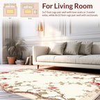 Vintage Rose Vine Pattern Rug