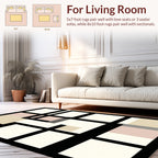 Geometric Blocks Abstract Art Rug