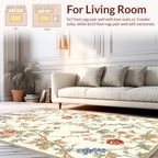 Floral Garden Branch Pattern Rug