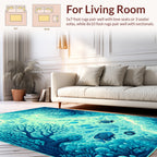 Ocean Underwater Coral Fish Scene Rug
