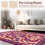 Vibrant Floral Patterned Persian Style Rug