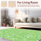 Art Nouveau Leaf Pattern Rug