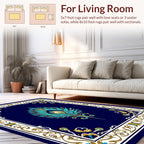 Art Nouveau Peacock Feather Design Rug