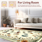 Vintage Butterfly and Floral Garden Design Rug
