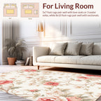 Delicate Floral Vine Pattern Rug