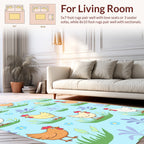 Cute Chicken Easter Pattern Design Rug
