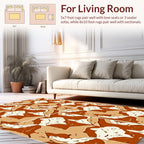 Abstract Clay Organic Flow Rug