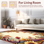 Ornate Floral Vine Autumn Rug