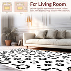 Abstract Circular Floral Pattern Rug
