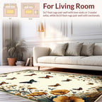 Vintage Butterfly and Floral Study Rug