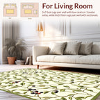 Vineyard Berry Patterned Nature Art Rug