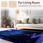 Midnight Forest River Stars Design Rug