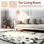 Vintage Floral Vine Botanical Design Rug
