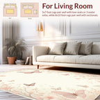 Whimsical Butterflies Floral Garden Rug