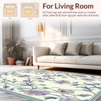Ornate Floral Vine Patterned Rug