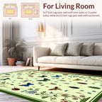 Botanical Insects Butterflies Pattern Rug