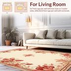 Ornate Floral Scrollwork Design Rug
