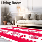 Sweet Candy Swirls Stripes Rug