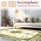 Classic Floral Scrollwork Medallion Rug