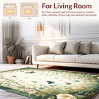 Garden Butterflies and Floral Vines Rug
