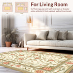 Floral Lattice Inlaid Elegant Pattern Rug