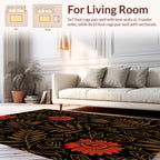 Floral Botanic Line Art Rug