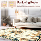Vintage Floral Acanthus Leaf Scroll Design Rug