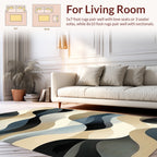 Abstract Wavy Gradient Texture Rug