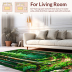 Enchanted Forest Path Nature Scene Rug